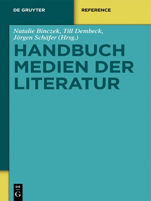 cover image of Handbuch Medien der Literatur